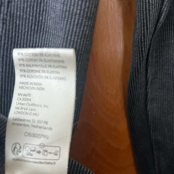 Free People Black Fitted Buttoned Blouse M - Picture 10 of 12